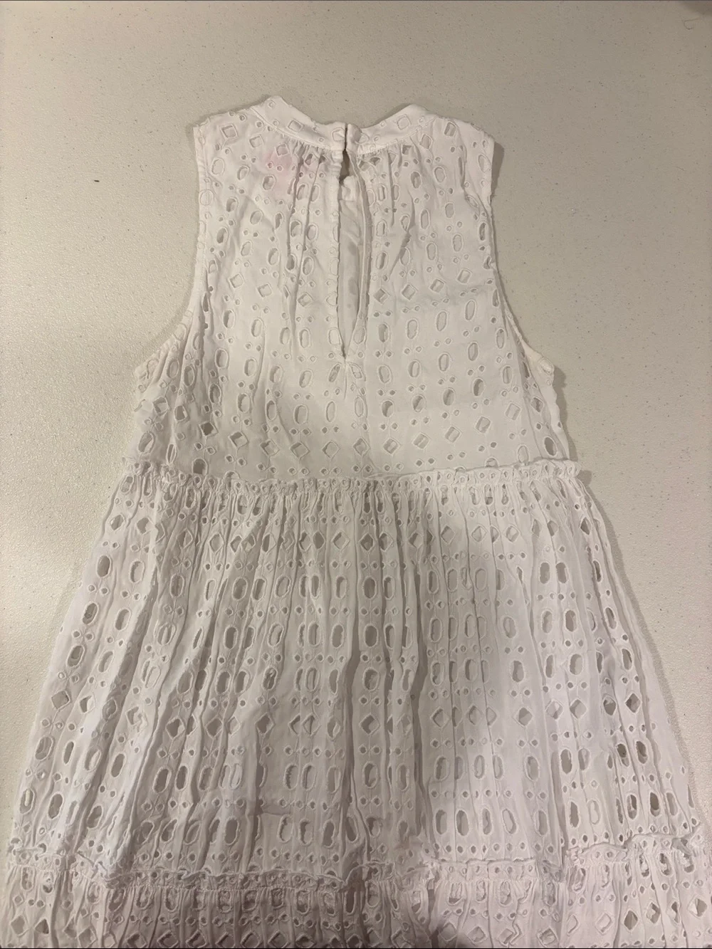 Lilly Pulitzer White Eyelet Tiered Dress